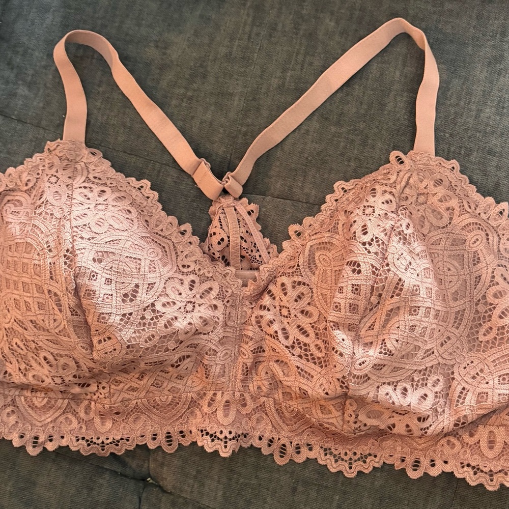 Women’s Auden Lace Bralette in Mauve, 3x